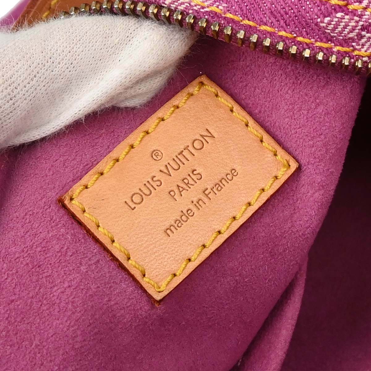 Louis Vuitton Pink Monogram Denim Baggy PM Shoulder Bag M95212 - Image 18