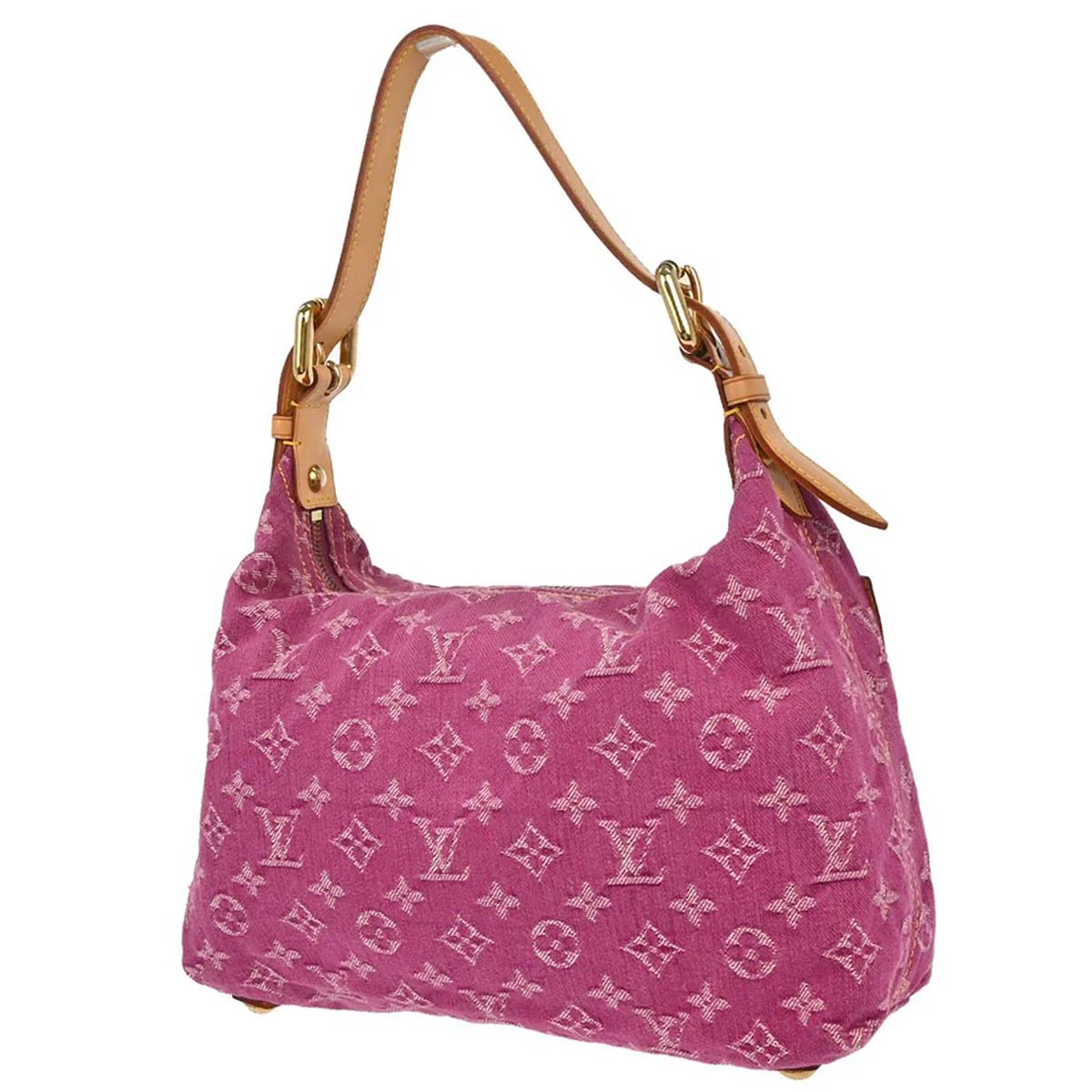 Louis Vuitton Pink Monogram Denim Baggy PM Shoulder Bag M95212 - Image 2