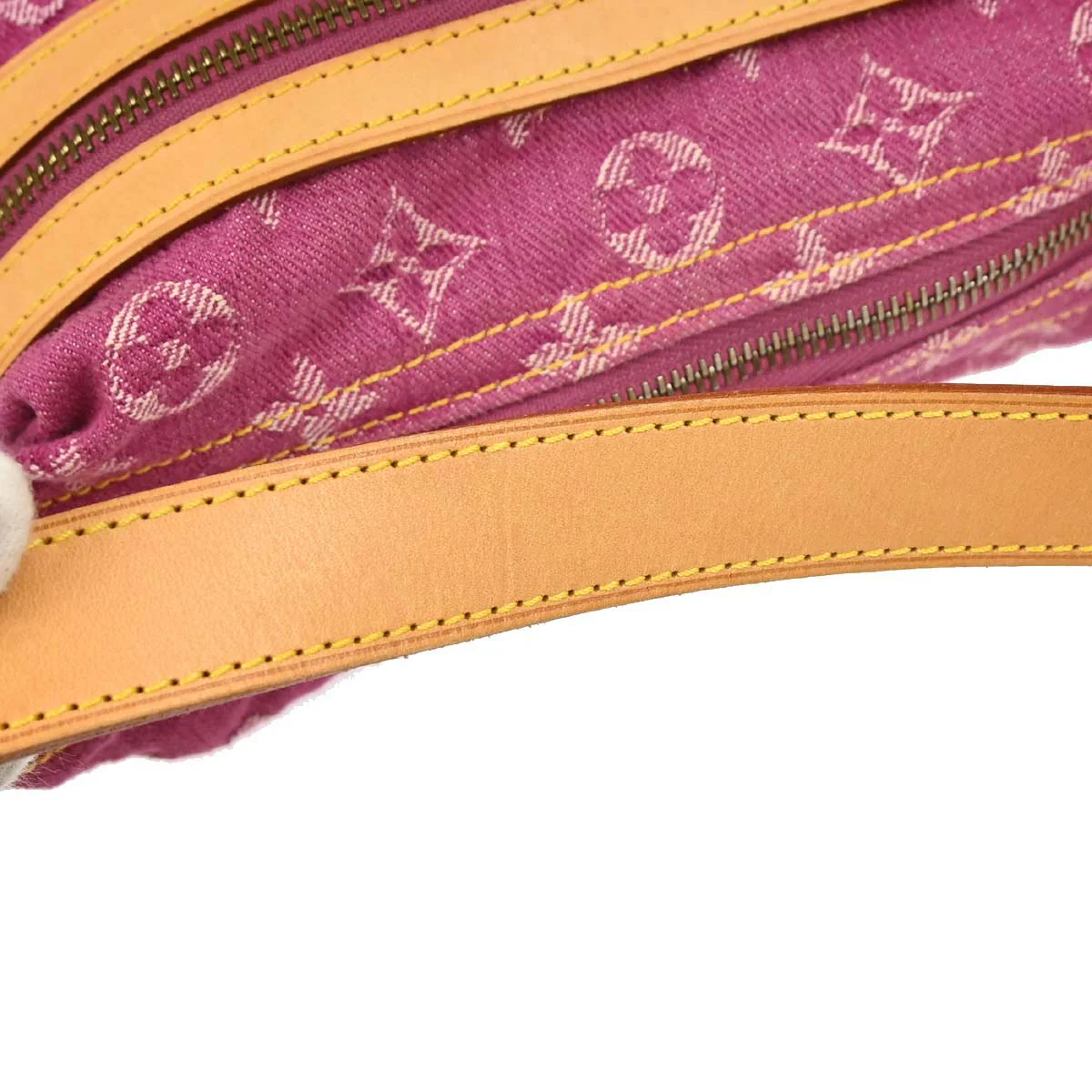Louis Vuitton Pink Monogram Denim Baggy PM Shoulder Bag M95212 - Image 5