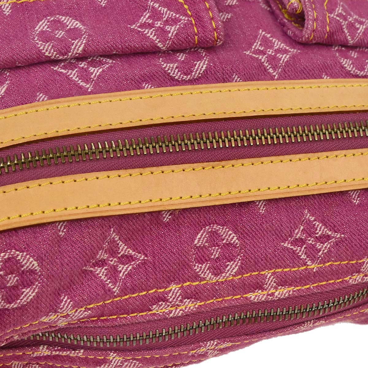 Louis Vuitton Pink Monogram Denim Baggy PM Shoulder Bag M95212 - Image 6