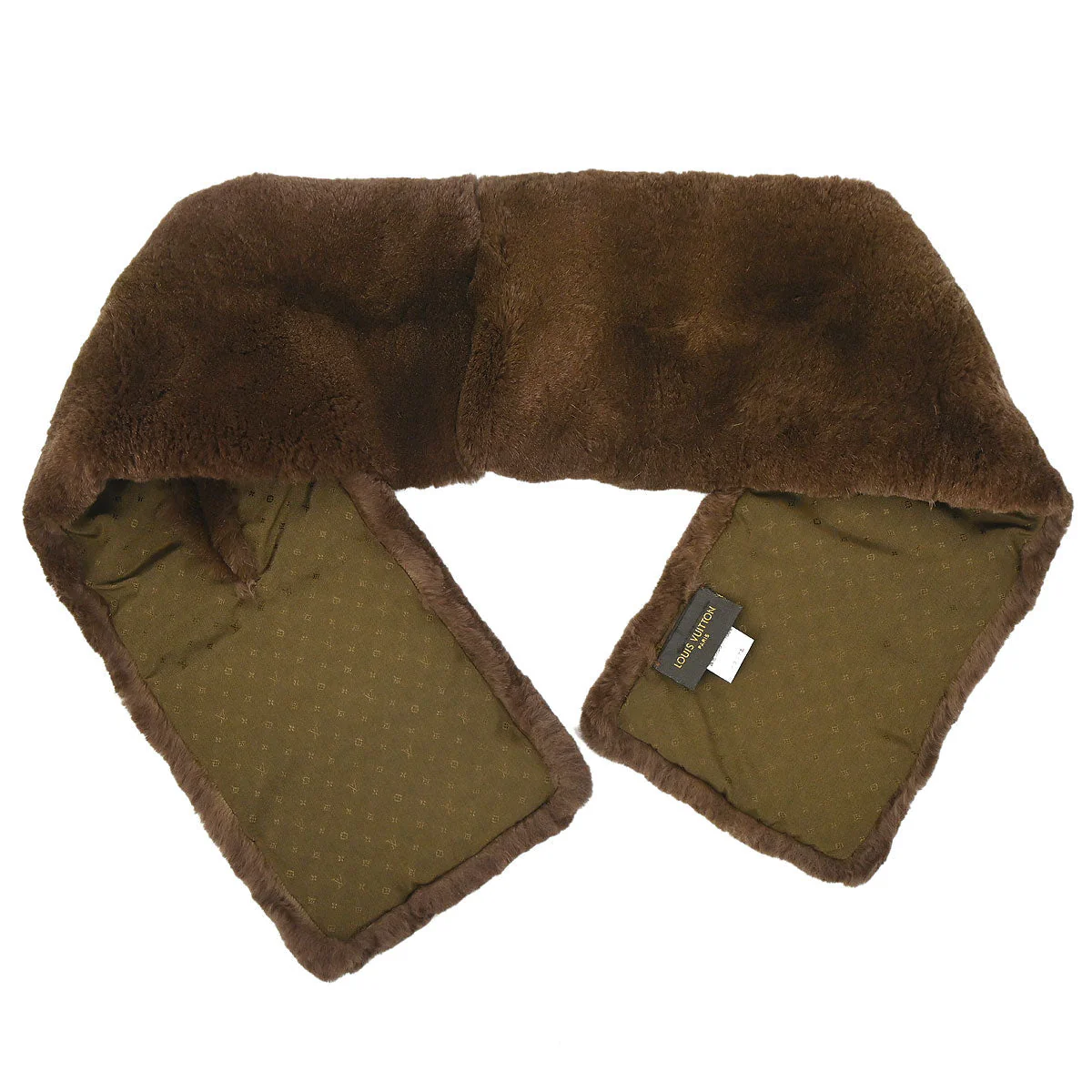 Louis Vuitton Monogram Rabbit Fur Flower Echarpe Bystamp Rex Stole M75757 - Image 2