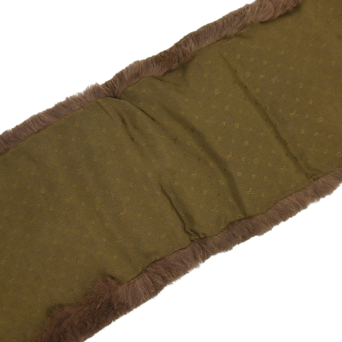 Louis Vuitton Monogram Rabbit Fur Flower Echarpe Bystamp Rex Stole M75757 - Image 8