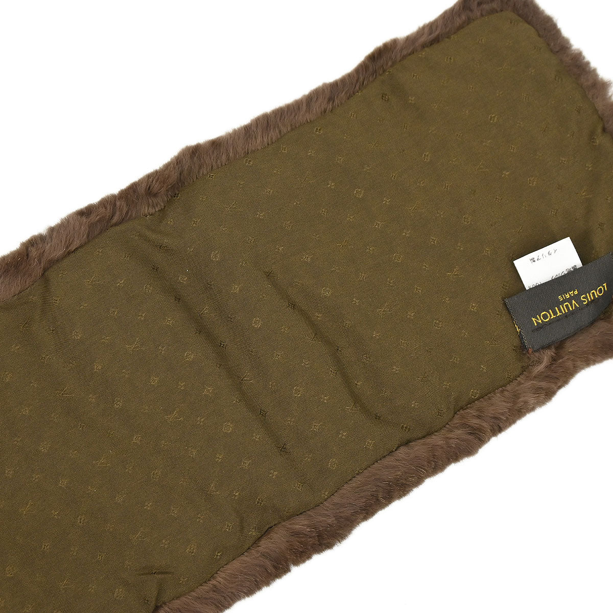 Louis Vuitton Monogram Rabbit Fur Flower Echarpe Bystamp Rex Stole M75757 - Image 9