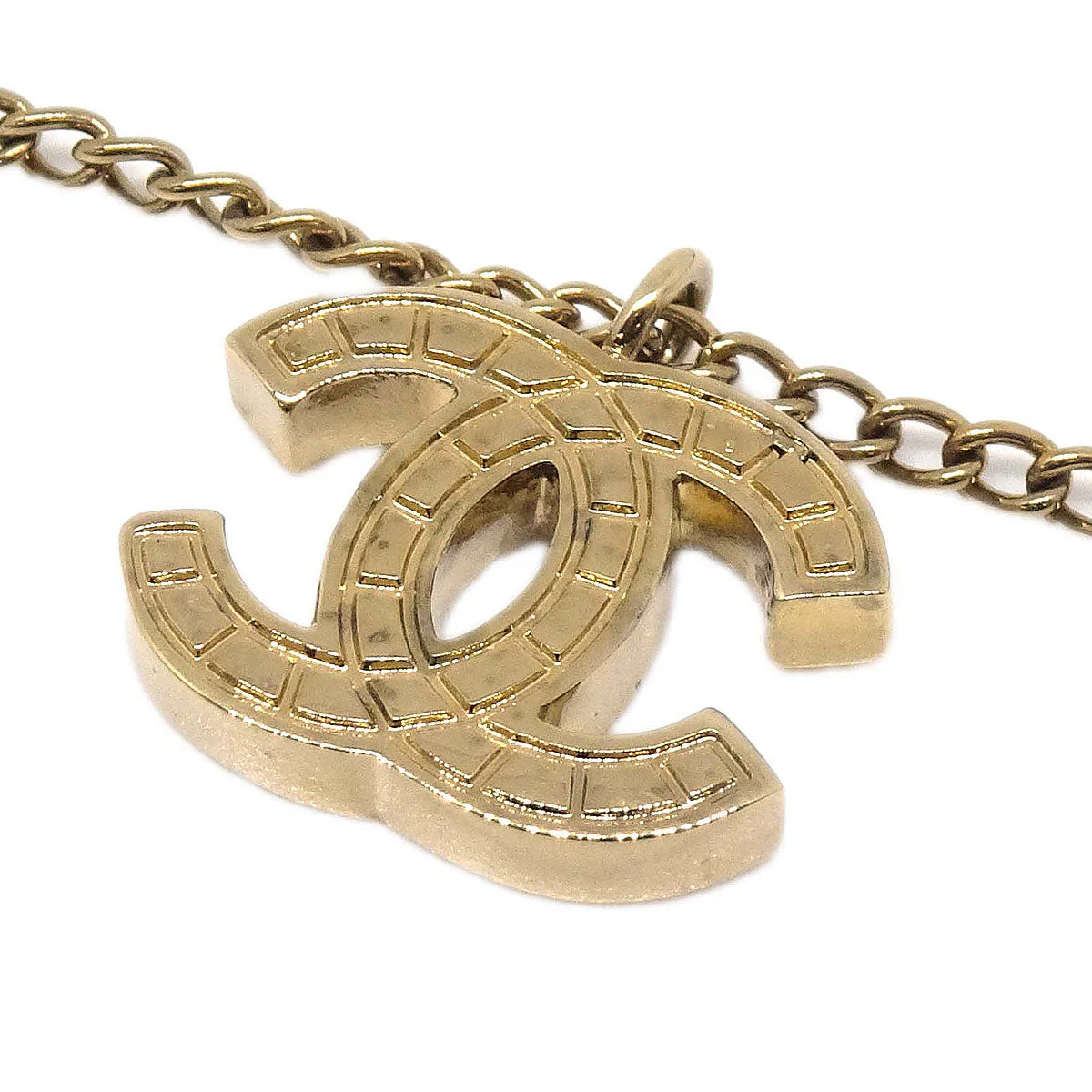 Chanel Gold CC Pendant Necklace 03P - Image 3