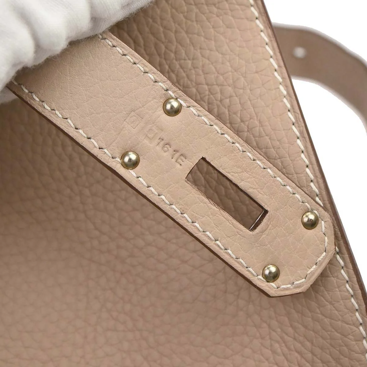 Hermes Argile Taurillon Clemence Jypsiere 31 Shoulder Bag - Image 18