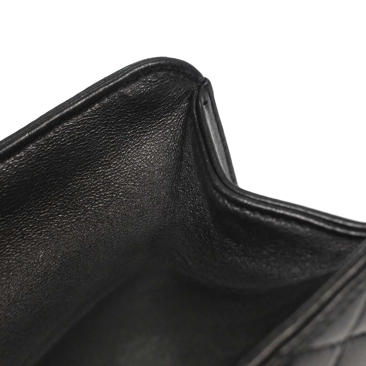 Chanel Black Lambskin Pushlock Small Half Flap Shoulder Bag - Image 11