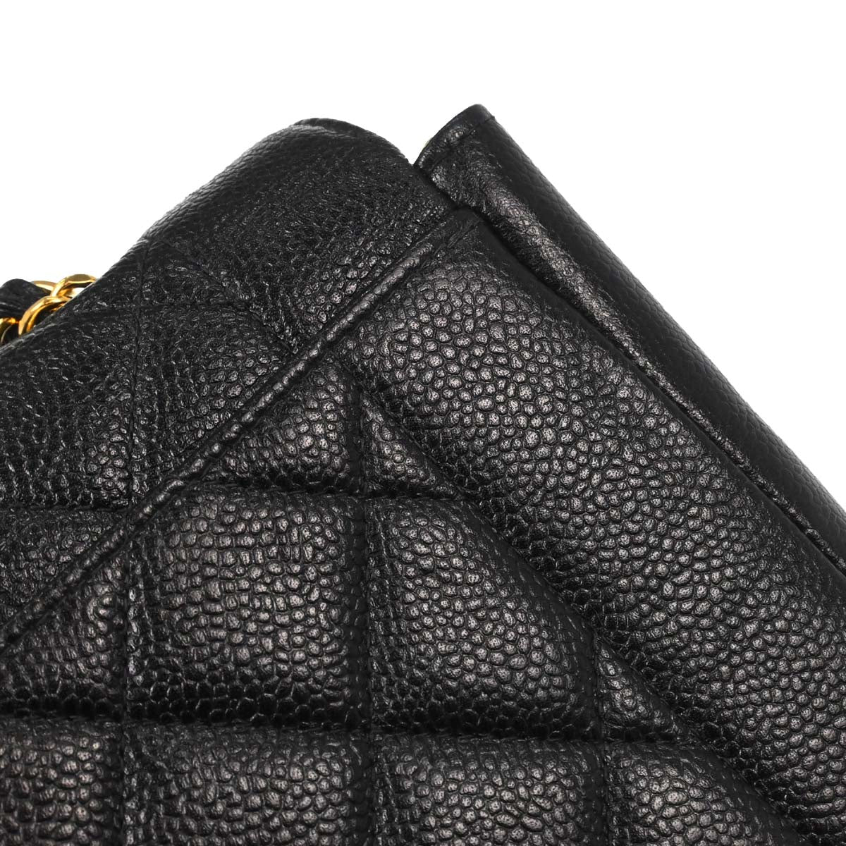 Chanel Black Caviar Skin Medium Diana Chain Shoulder Bag - Image 7