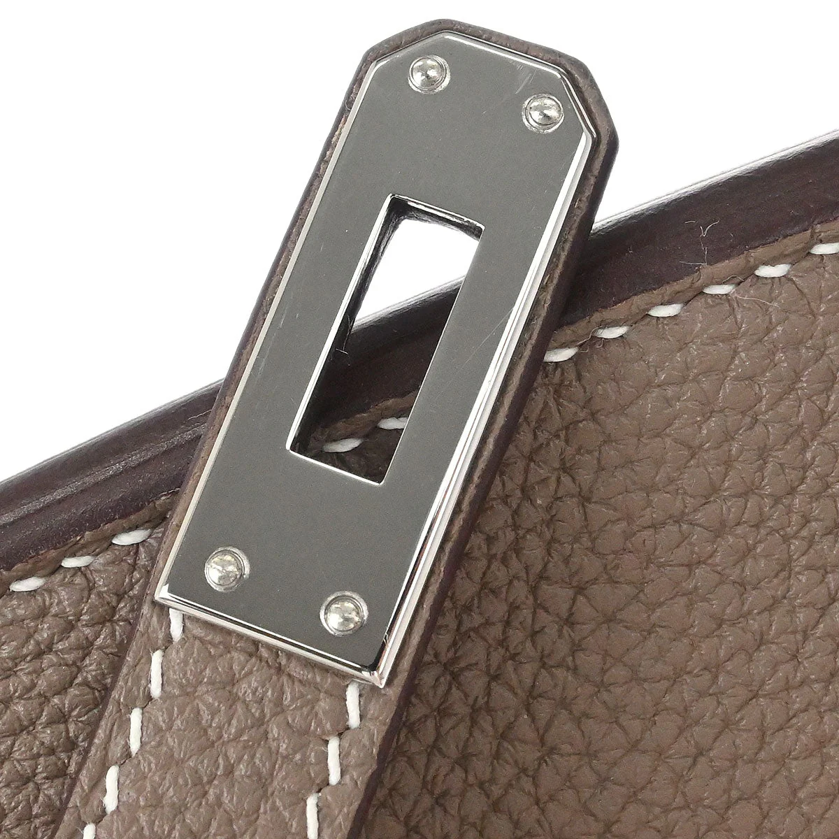 Hermes Etoupe Togo Birkin 25 Handbag - Image 11