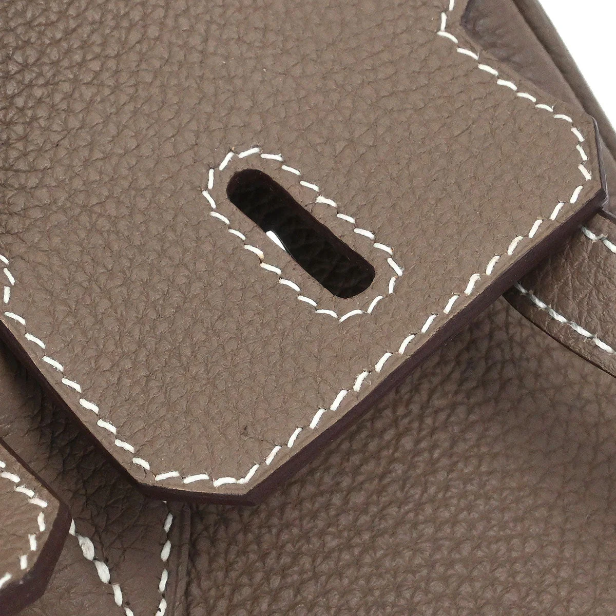 Hermes Etoupe Togo Birkin 25 Handbag - Image 12