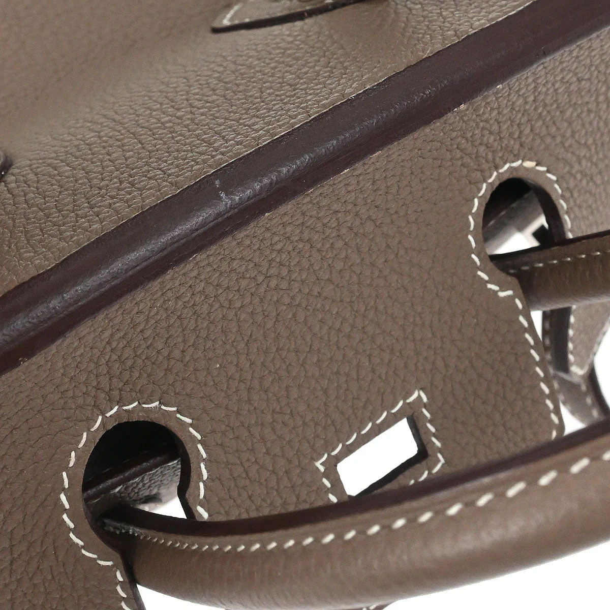 Hermes Etoupe Togo Birkin 25 Handbag - Image 13