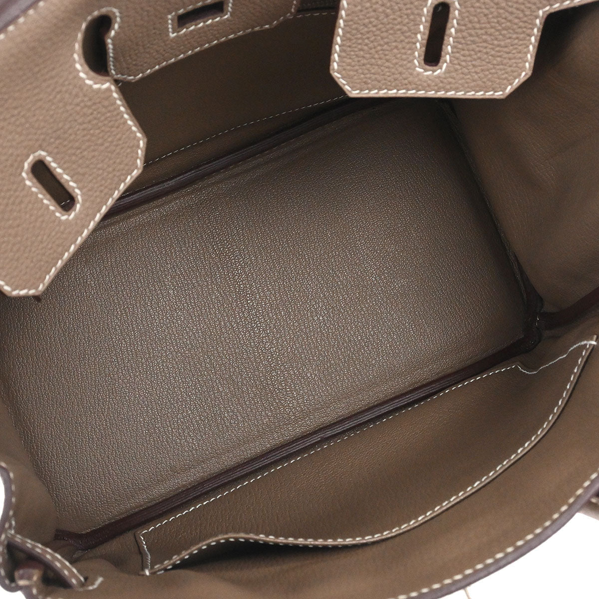 Hermes Etoupe Togo Birkin 25 Handbag - Image 15