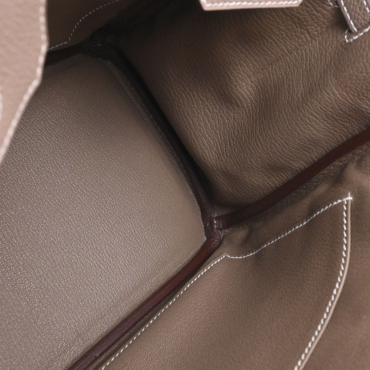 Hermes Etoupe Togo Birkin 25 Handbag - Image 16