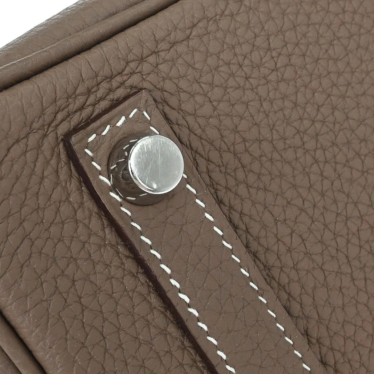 Hermes Etoupe Togo Birkin 25 Handbag - Image 5