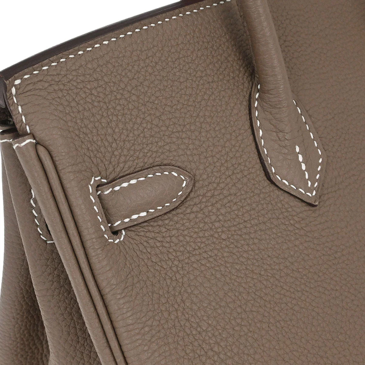 Hermes Etoupe Togo Birkin 25 Handbag - Image 9