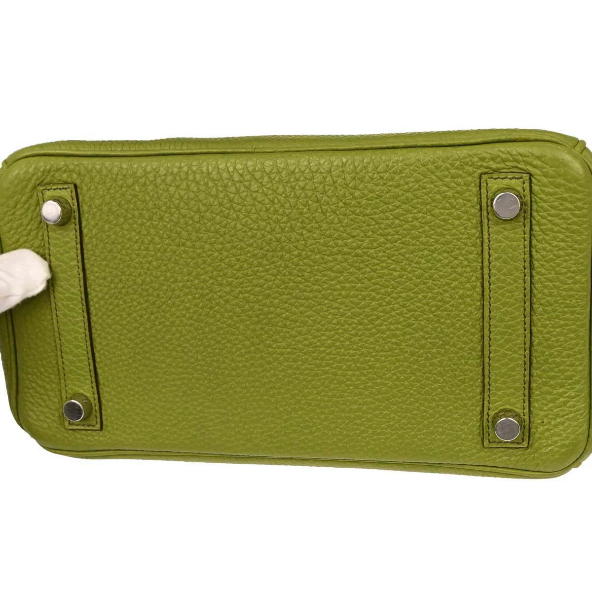 Hermes Anis Green Togo Birkin 25 Handbag - Image 8