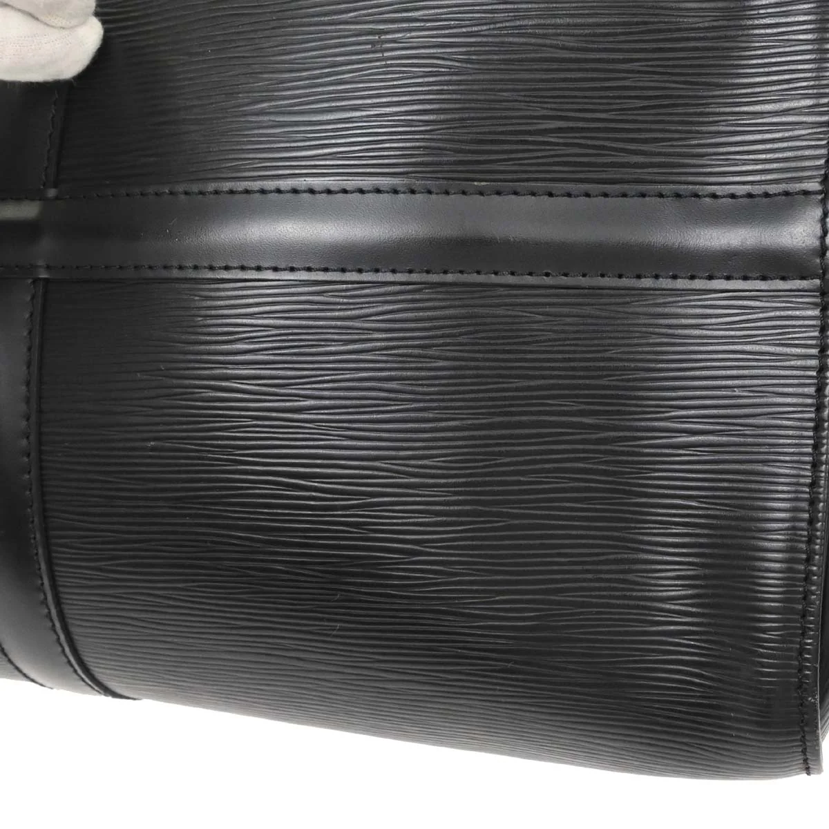 Louis Vuitton 1997 Black Epi Keepall 50 Travel Handbag M42962 - Image 11