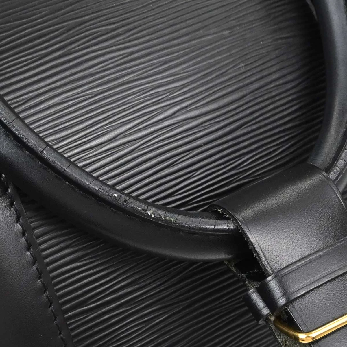 Louis Vuitton 1997 Black Epi Keepall 50 Travel Handbag M42962 - Image 15