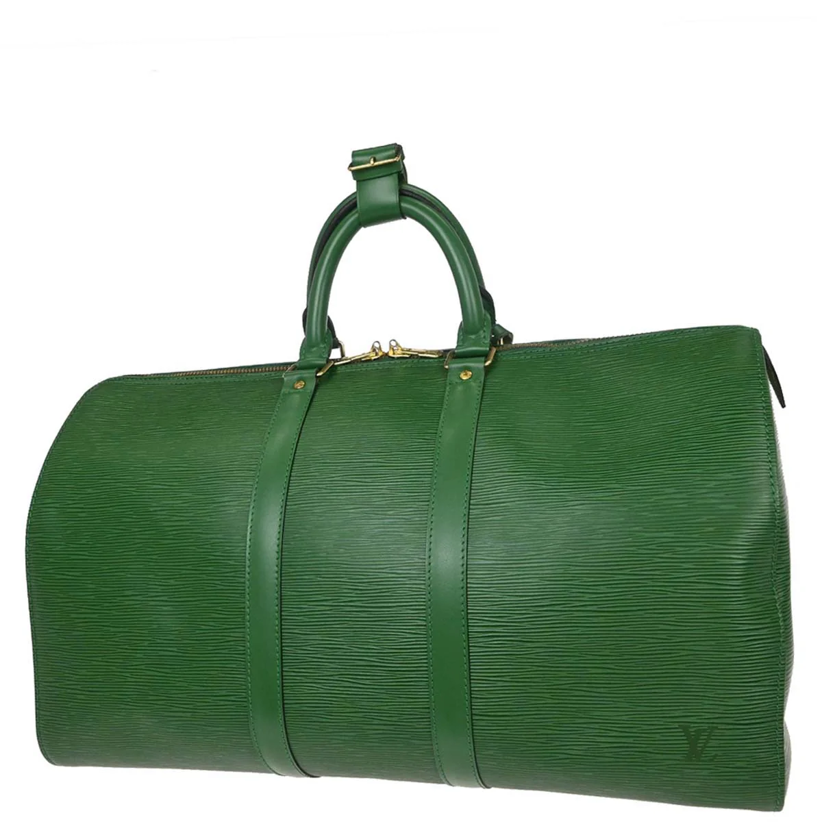 Louis Vuitton Green Epi Keepall 45 Travel Handbag M42974 - Image 2