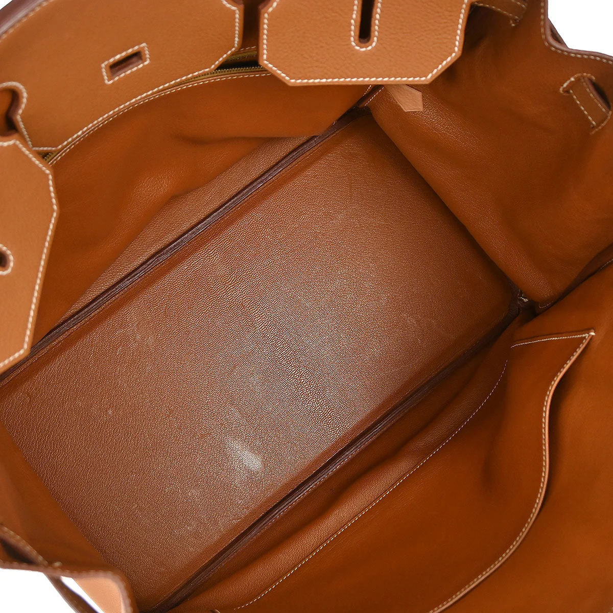 Hermes Gold Taurillon Clemence Birkin 40 Handbag - Image 14