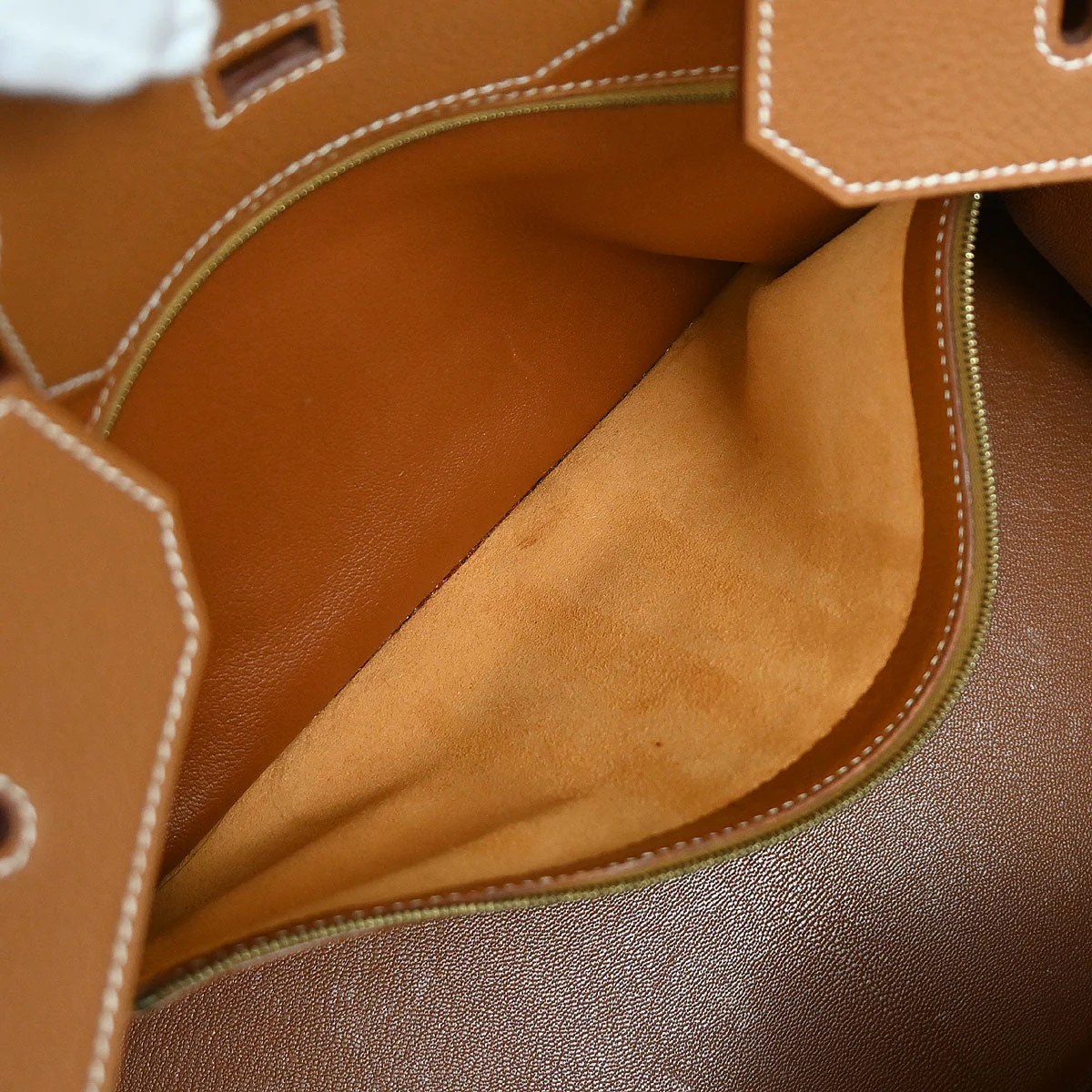Hermes Gold Taurillon Clemence Birkin 40 Handbag - Image 16