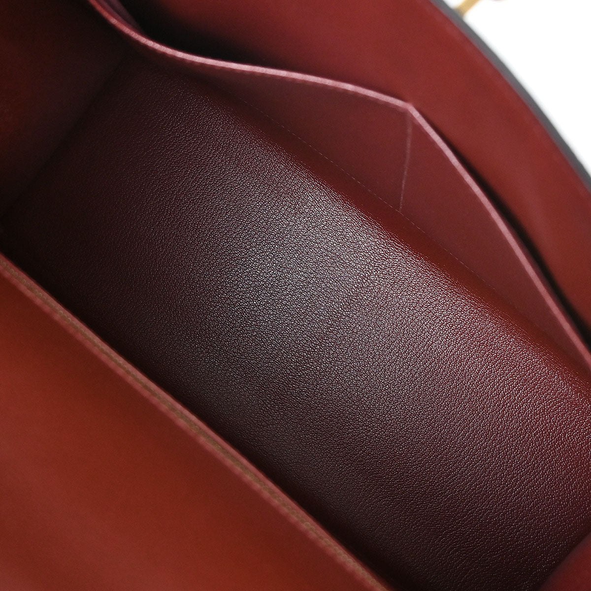 Hermes Rouge H Box Calf Kelly 32 Sellier 2way Shoulder Handbag - Image 18