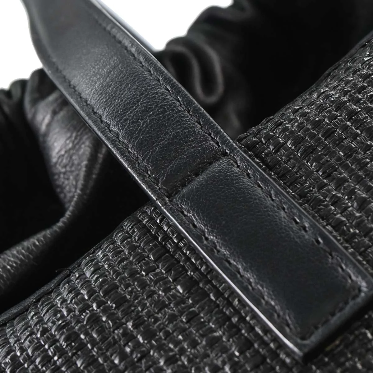 Saint Laurent 2018 Raffia Teddy Bag - Image 15