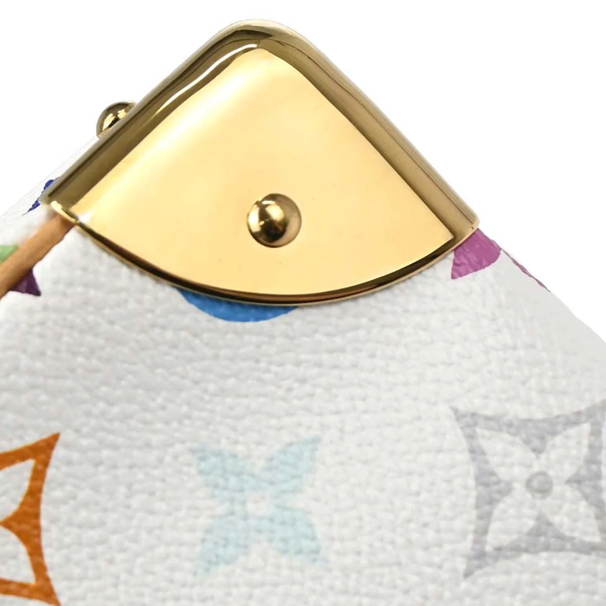 Louis Vuitton White Monogram Multicolor Trouville Handbag M92663 - Image 4