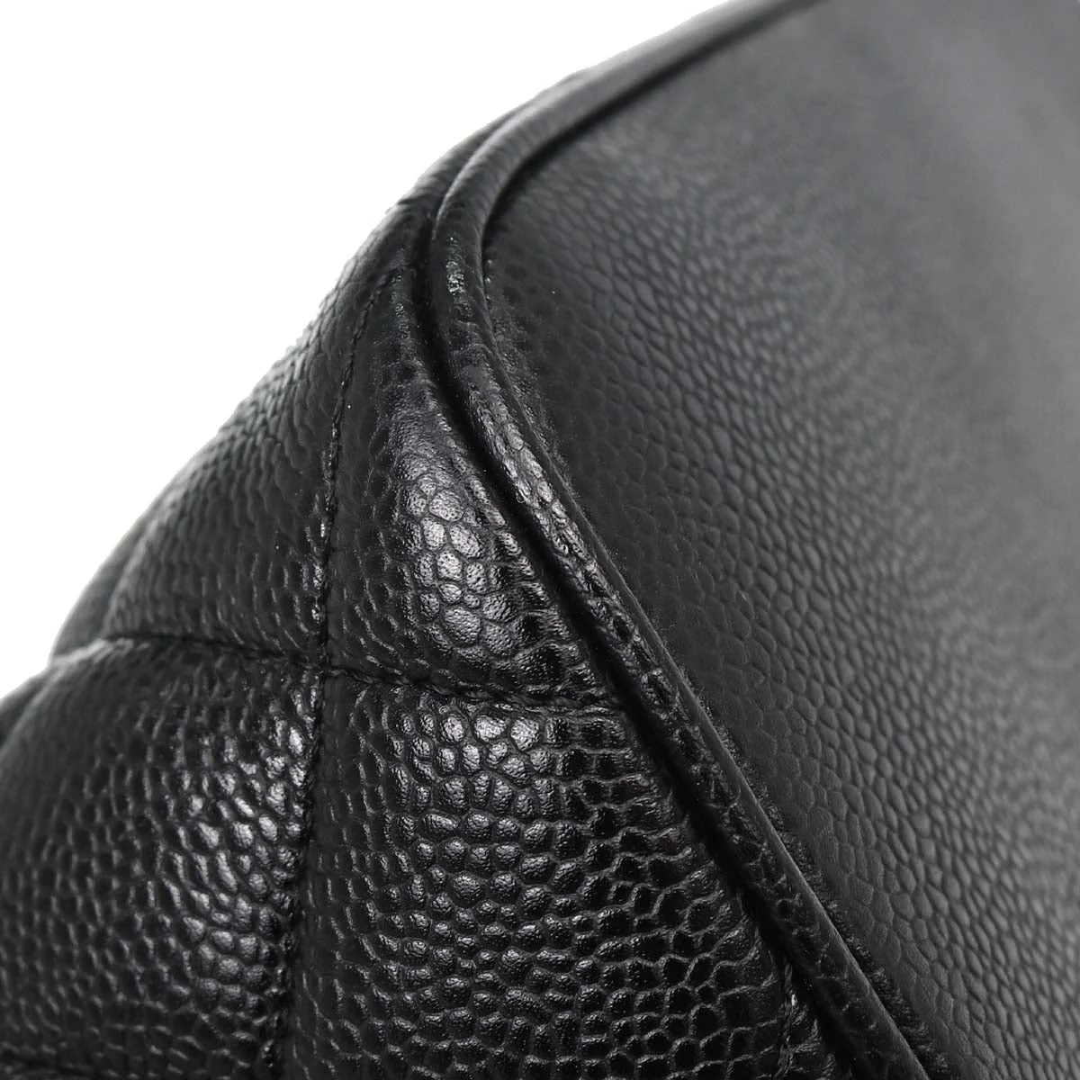 Chanel Black Caviar Skin Medallion Tote Handbag - Image 6