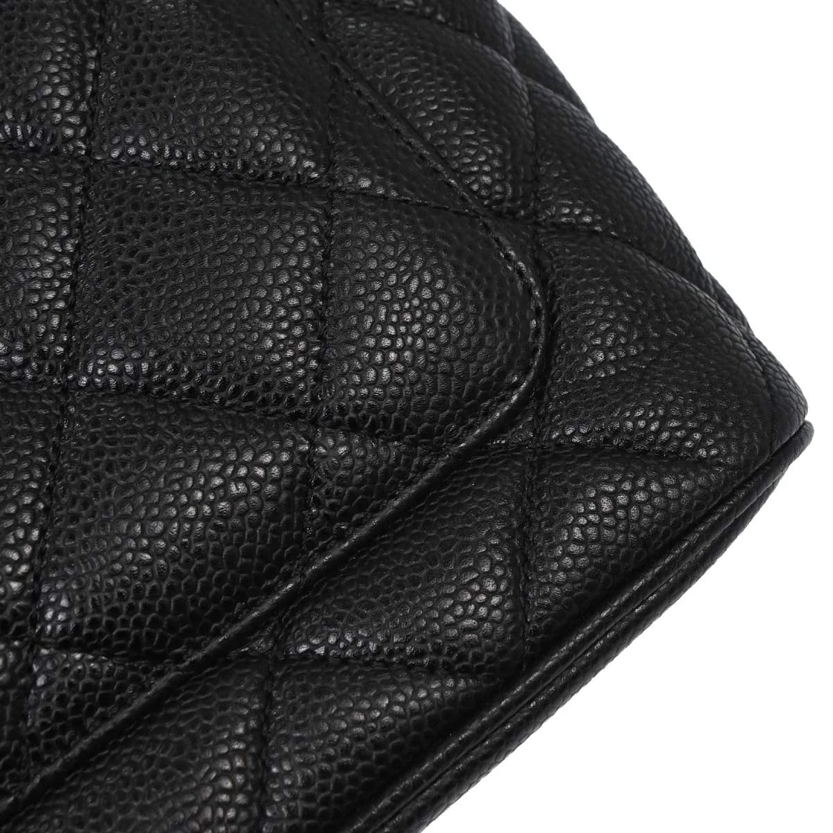 Chanel Black Caviar Skin Medallion Tote Handbag - Image 8