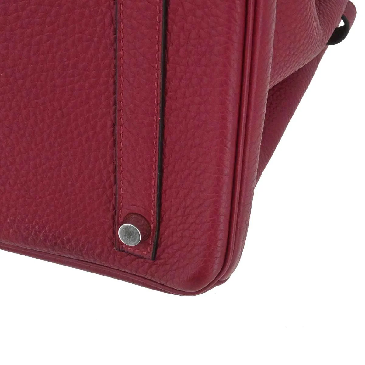 Hermes Rouge Grenade Taurillon Clemence Birkin 30 Handbag - Image 13