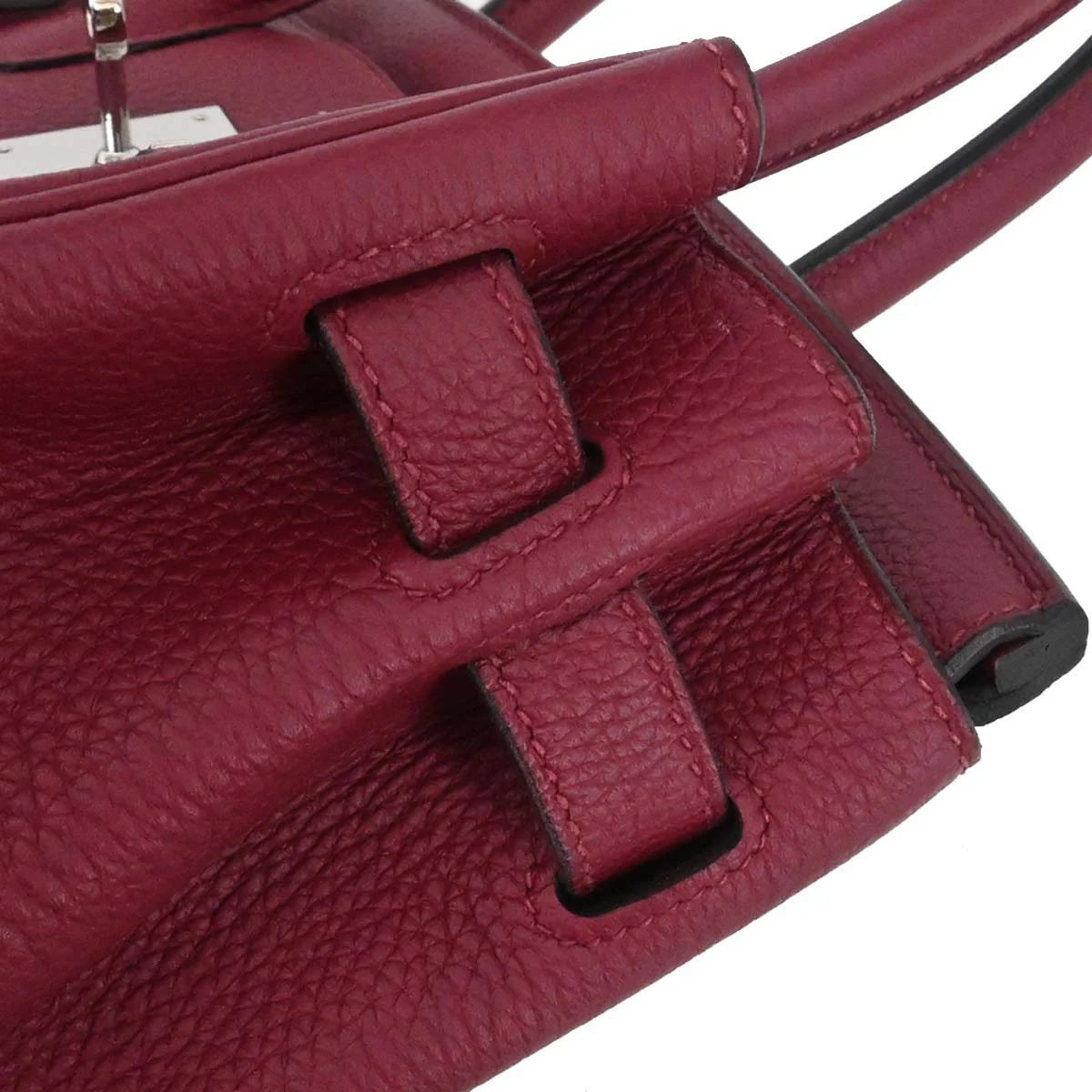 Hermes Rouge Grenade Taurillon Clemence Birkin 30 Handbag - Image 14