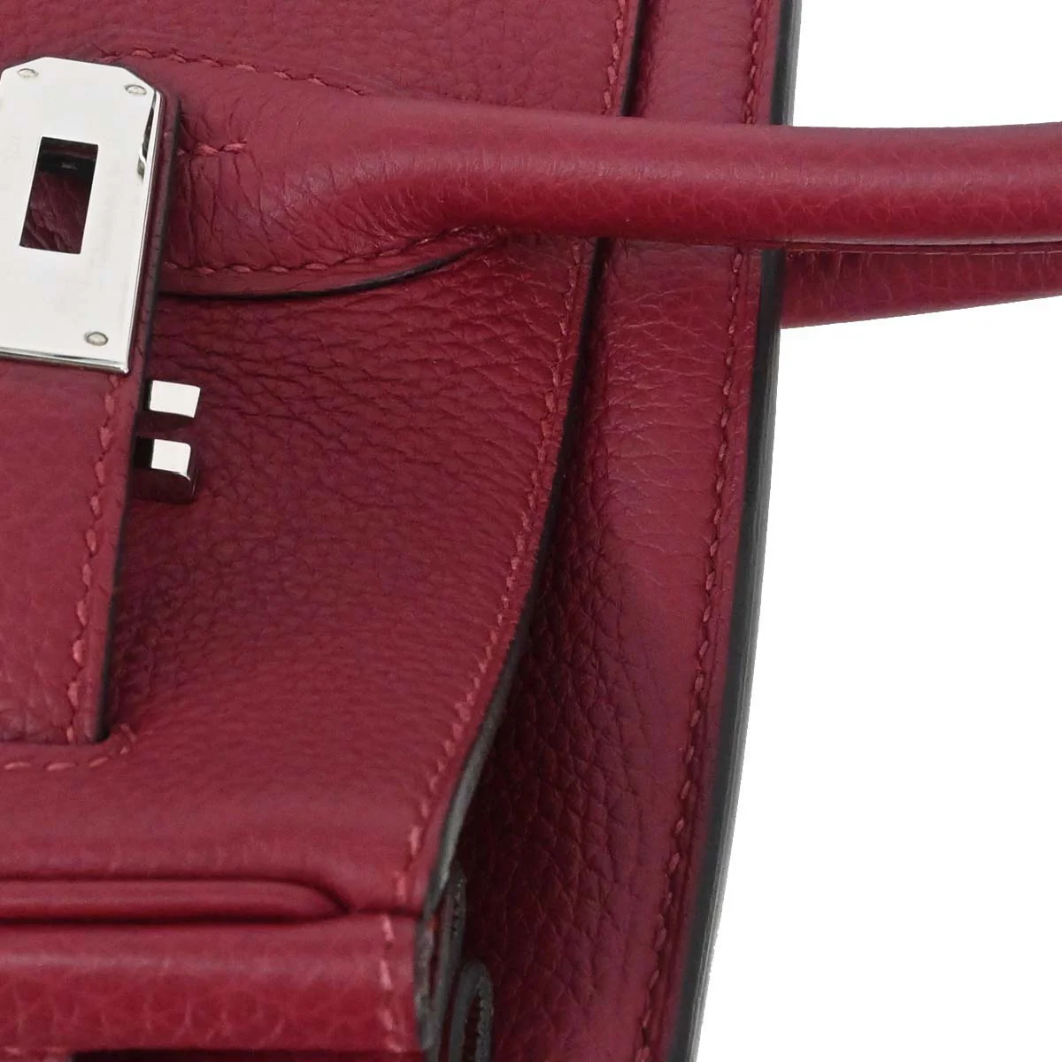 Hermes Rouge Grenade Taurillon Clemence Birkin 30 Handbag - Image 15