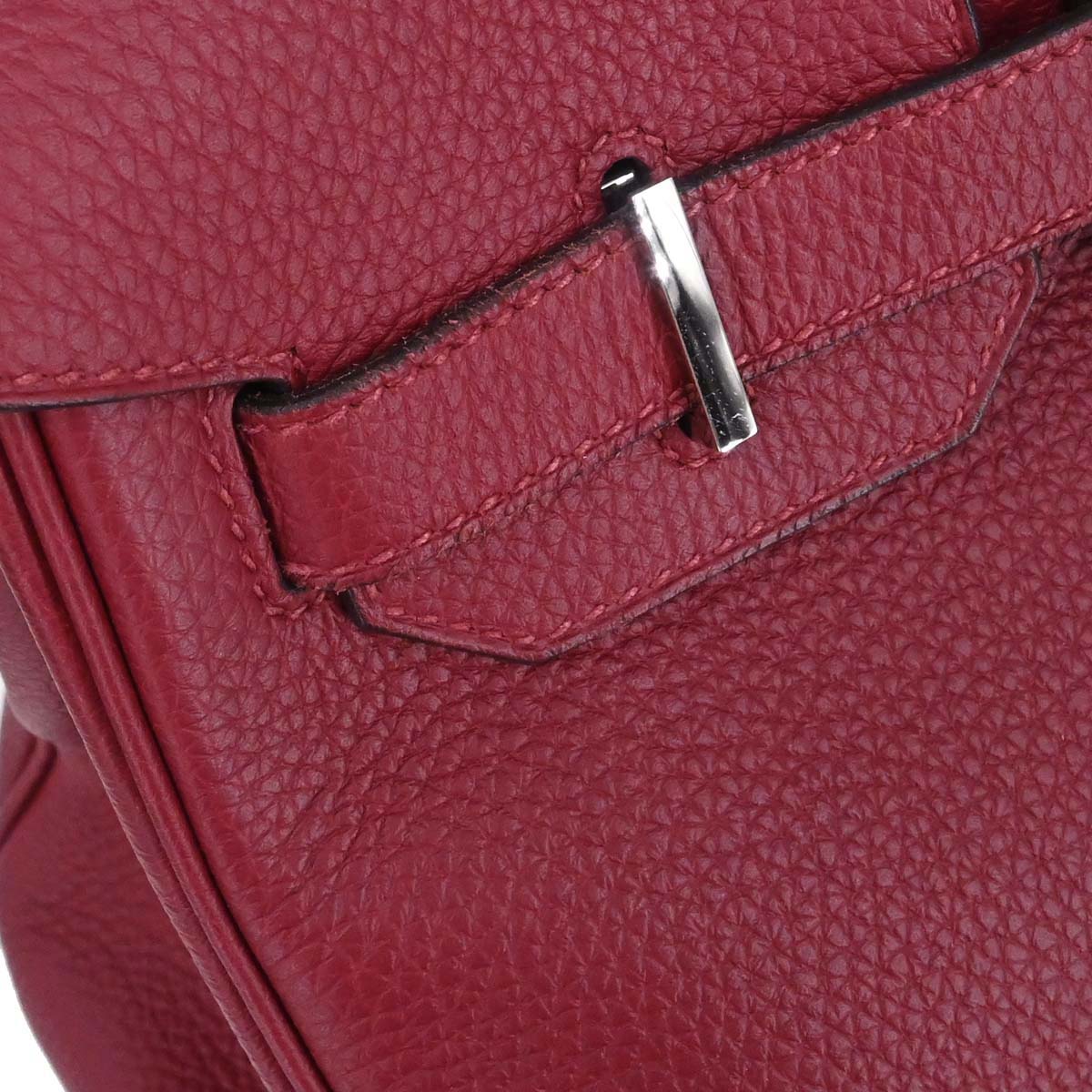Hermes Rouge Grenade Taurillon Clemence Birkin 30 Handbag - Image 20