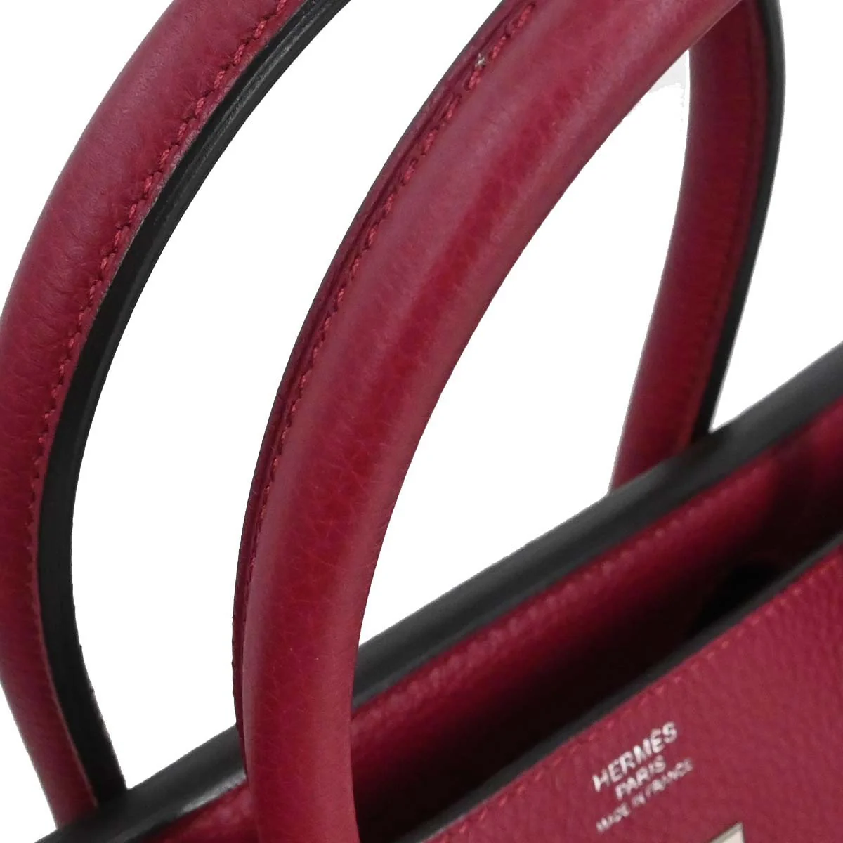 Hermes Rouge Grenade Taurillon Clemence Birkin 30 Handbag - Image 6