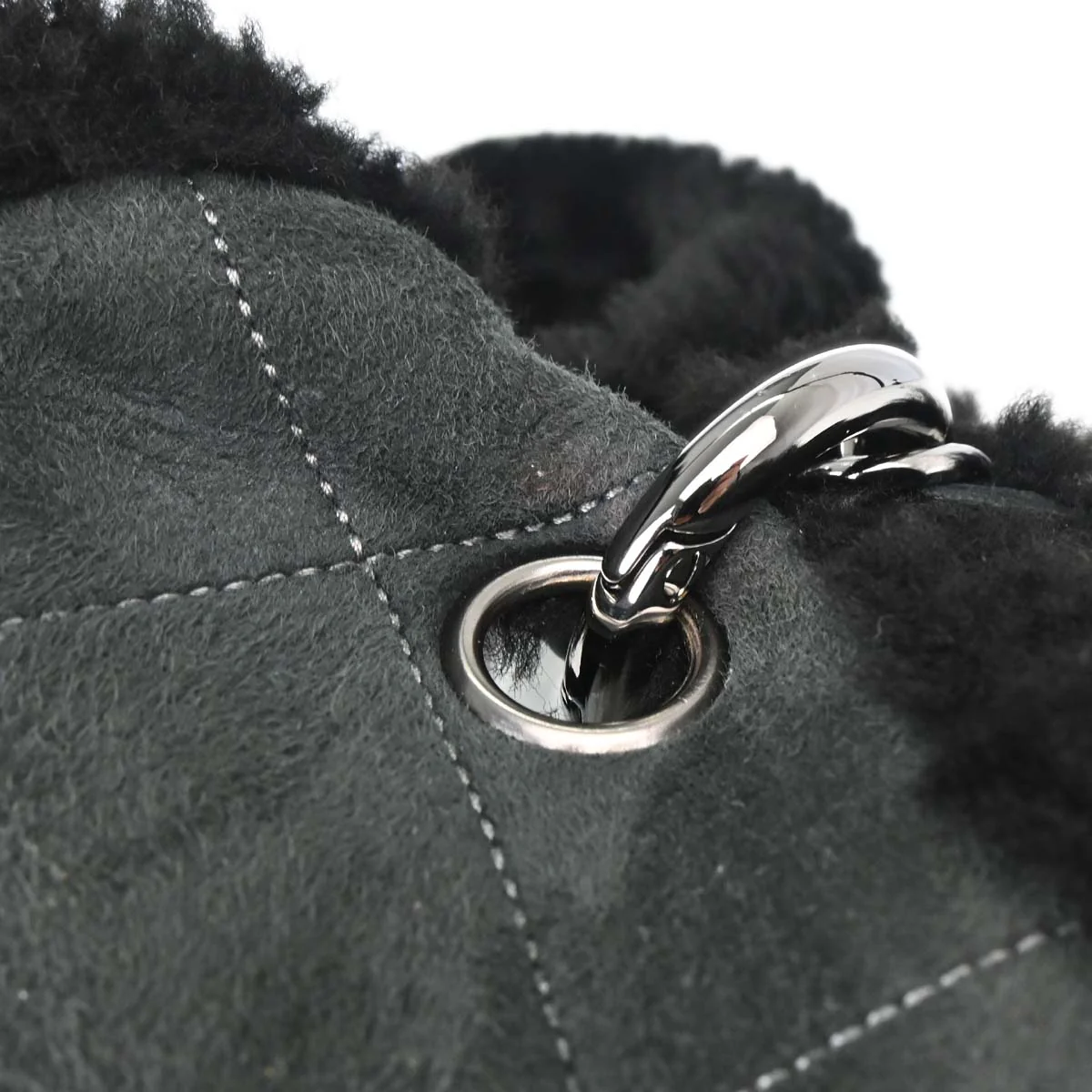 Chanel Black Mouton Choco Bar Tote Handbag - Image 12