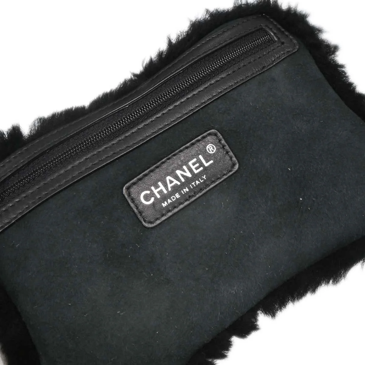 Chanel Black Mouton Choco Bar Tote Handbag - Image 17