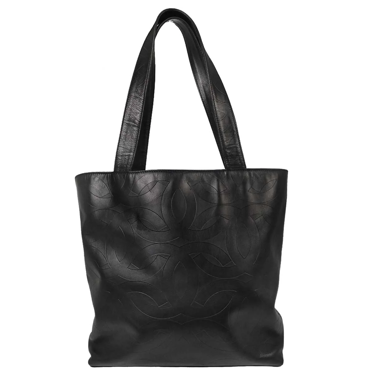 Chanel 2000-2002 Black Lambskin Tote Handbag