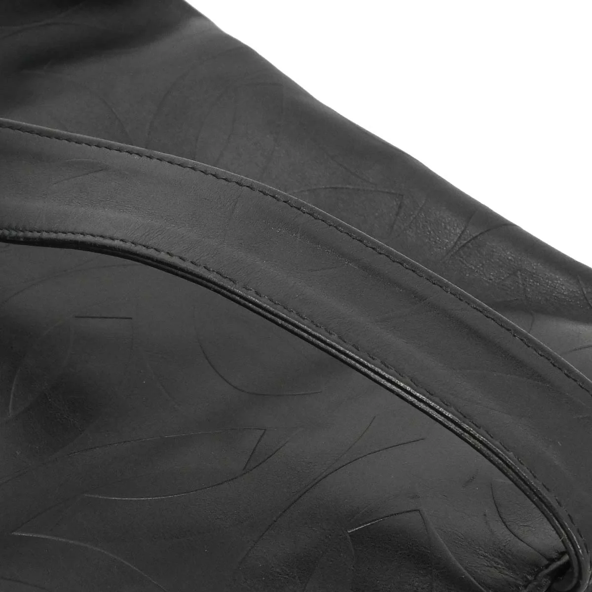 Chanel 2000-2002 Black Lambskin Tote Handbag - Image 6
