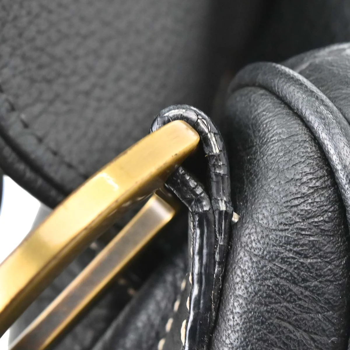 Christian Dior Black Leather Saddle Handbag - Image 16