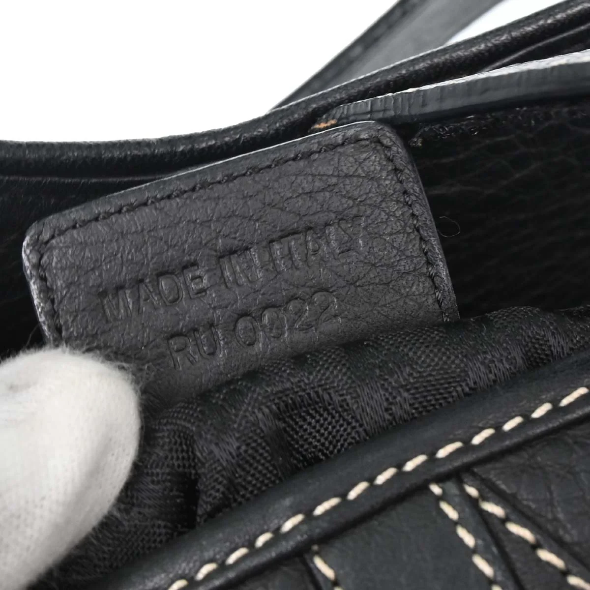 Christian Dior Black Leather Saddle Handbag - Image 20