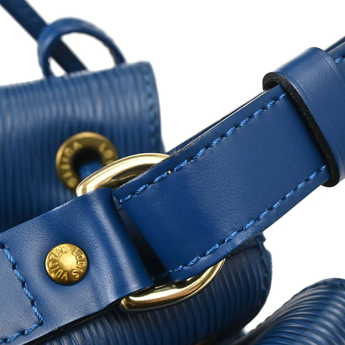 Louis Vuitton 1999 Blue Epi Petite Noe Shoulder Bag M44105 - Image 9