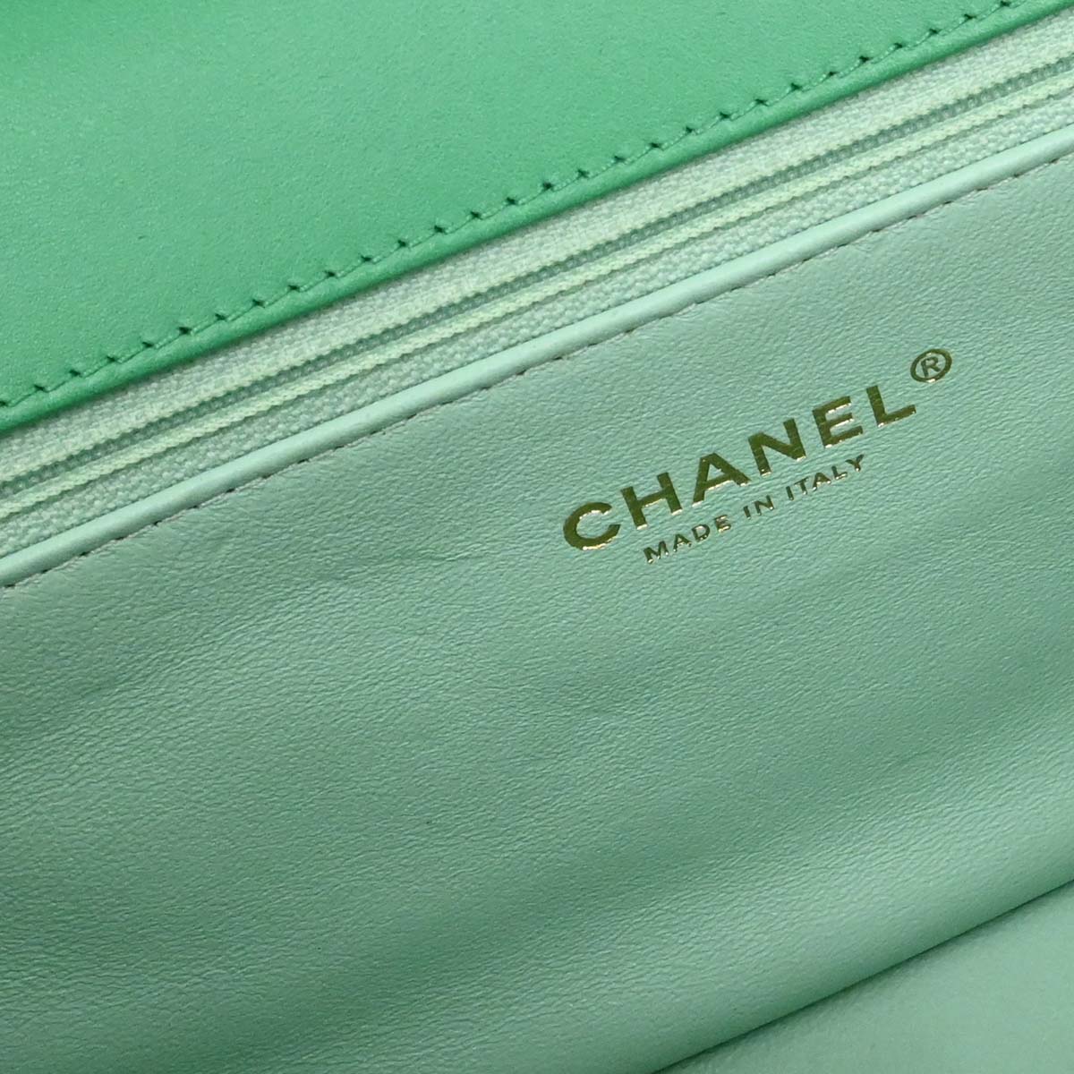 Chanel 2017 Green Caviar Filigree Flap Bag Shoulder Bag - Image 18