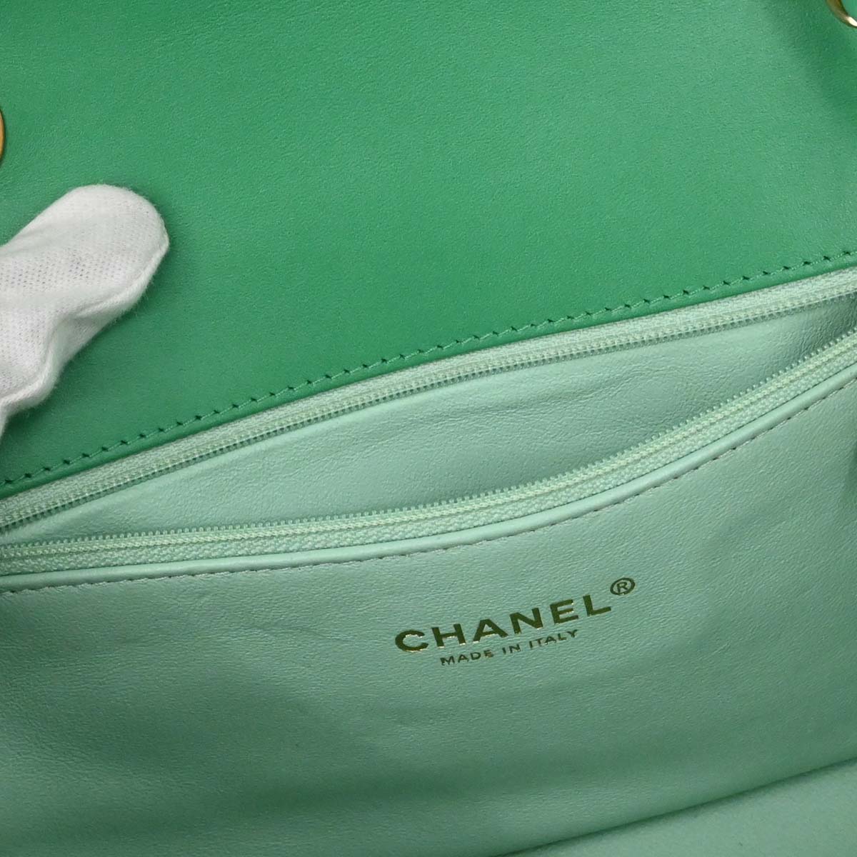 Chanel 2017 Green Caviar Filigree Flap Bag Shoulder Bag - Image 19
