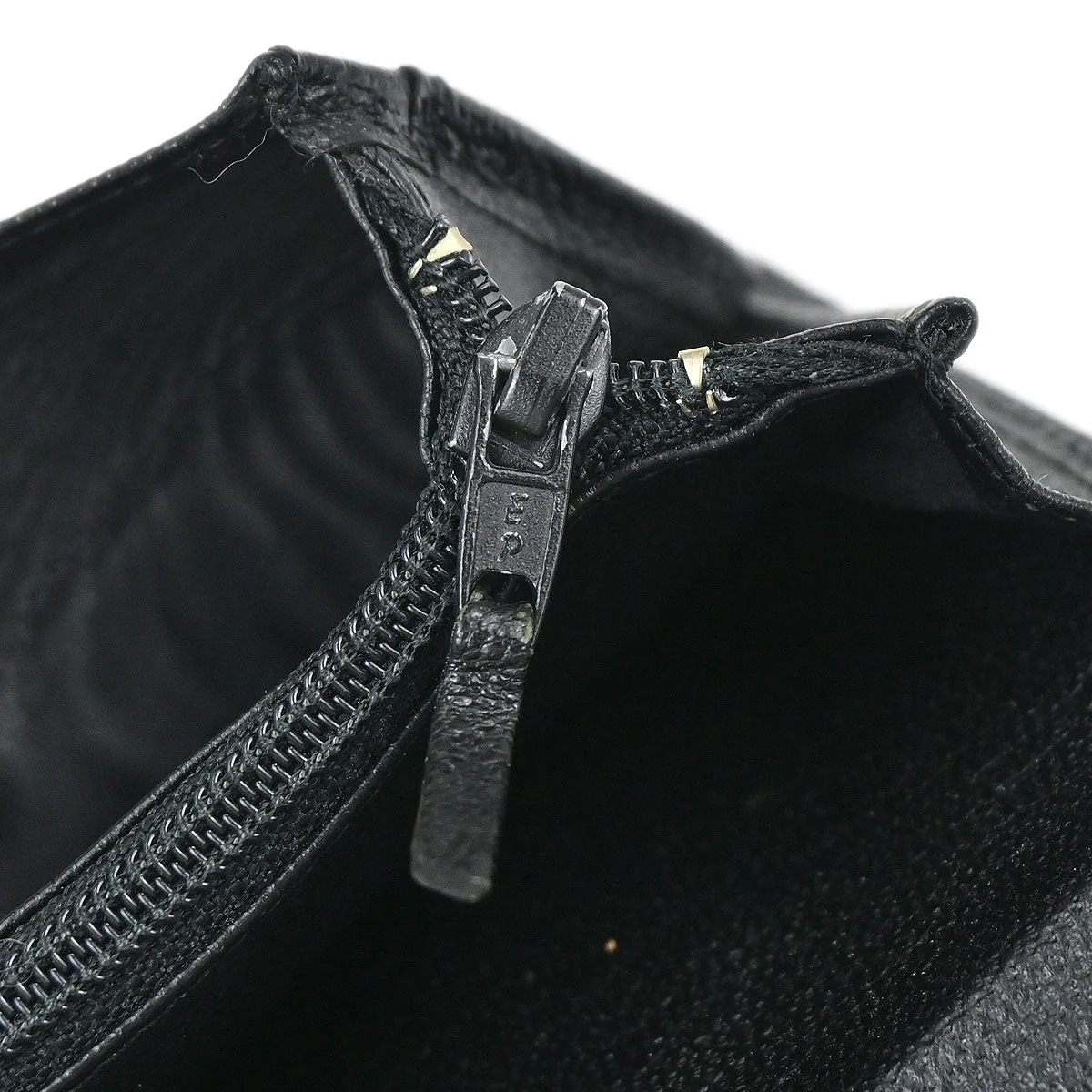 Chanel 1997-1999 Black Calfskin Long Wallet Purse - Image 12