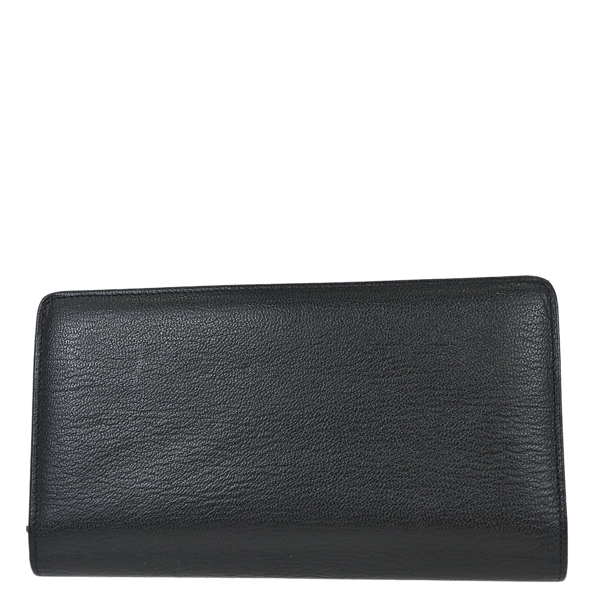 Chanel 1997-1999 Black Calfskin Long Wallet Purse - Image 2