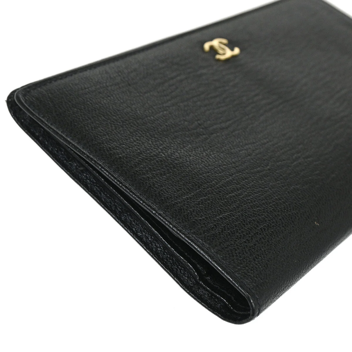 Chanel 1997-1999 Black Calfskin Long Wallet Purse - Image 3