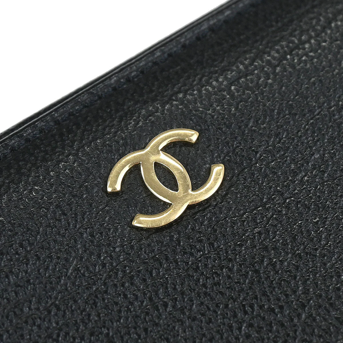 Chanel 1997-1999 Black Calfskin Long Wallet Purse - Image 4