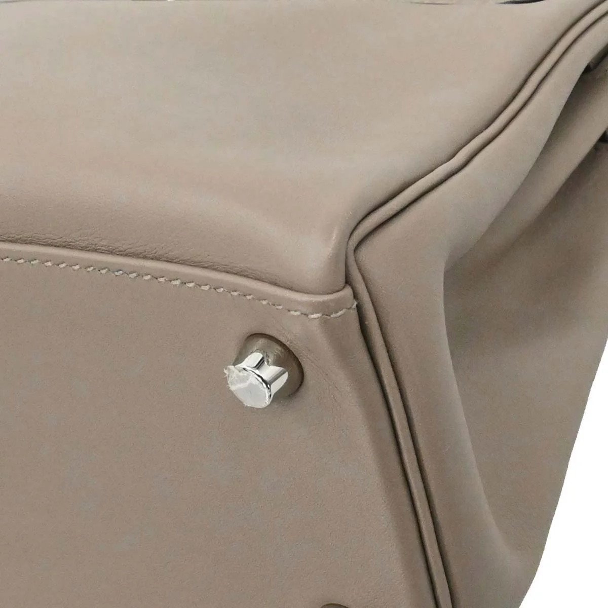 Hermes Gris Tourterelle Swift Kelly 25 Retourne 2way Shoulder Handbag - Image 8