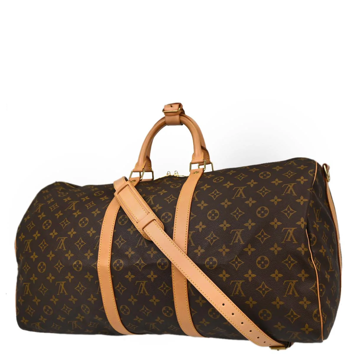 Louis Vuitton 2000 Monogram Keepall Bandouliere 55 Duffle Bag M41414 - Image 2