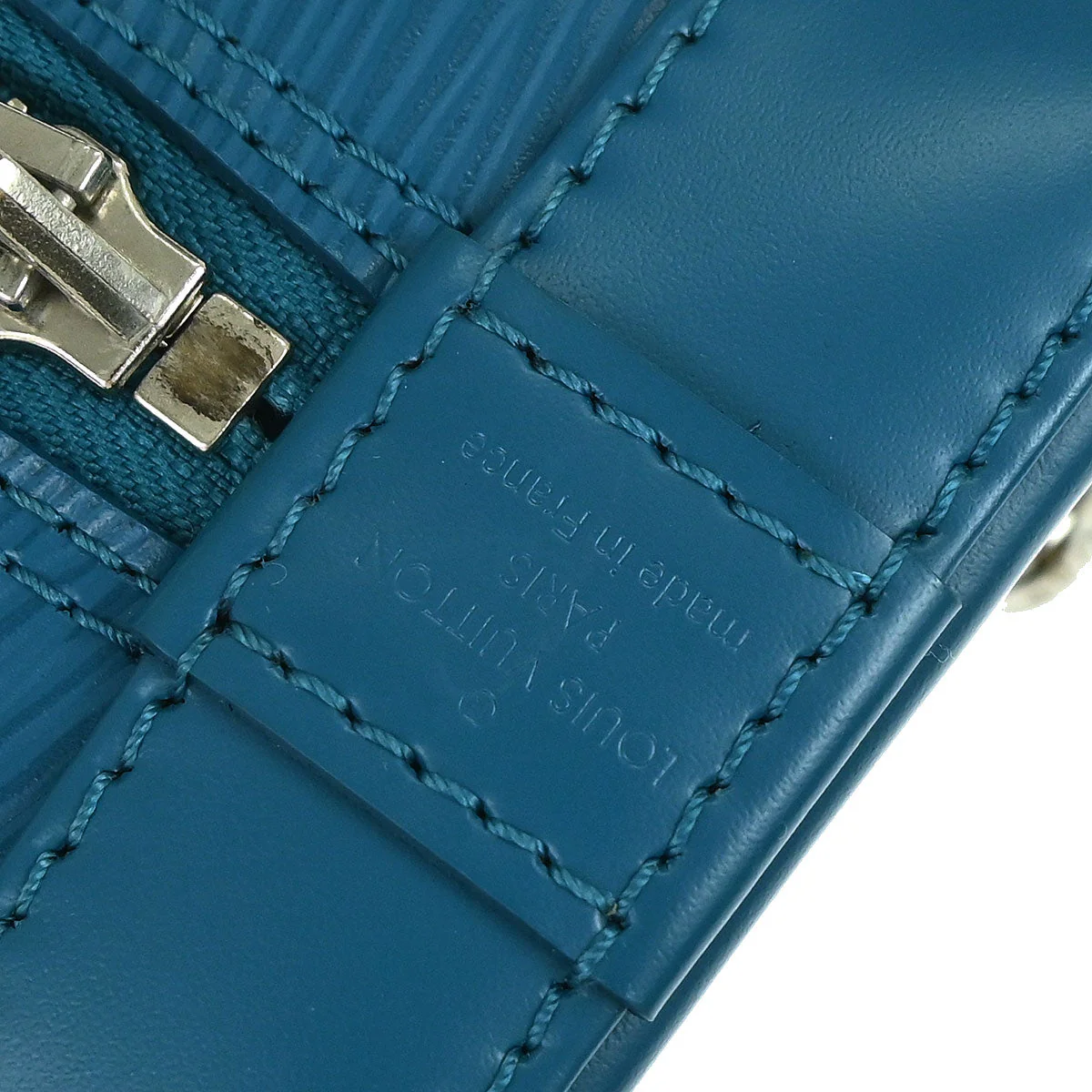 Louis Vuitton 2013 Blue Epi Alma BB 2way Shoulder Handbag M40853 - Image 20